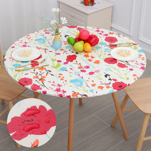 Round waterproof table cover - waterproof,